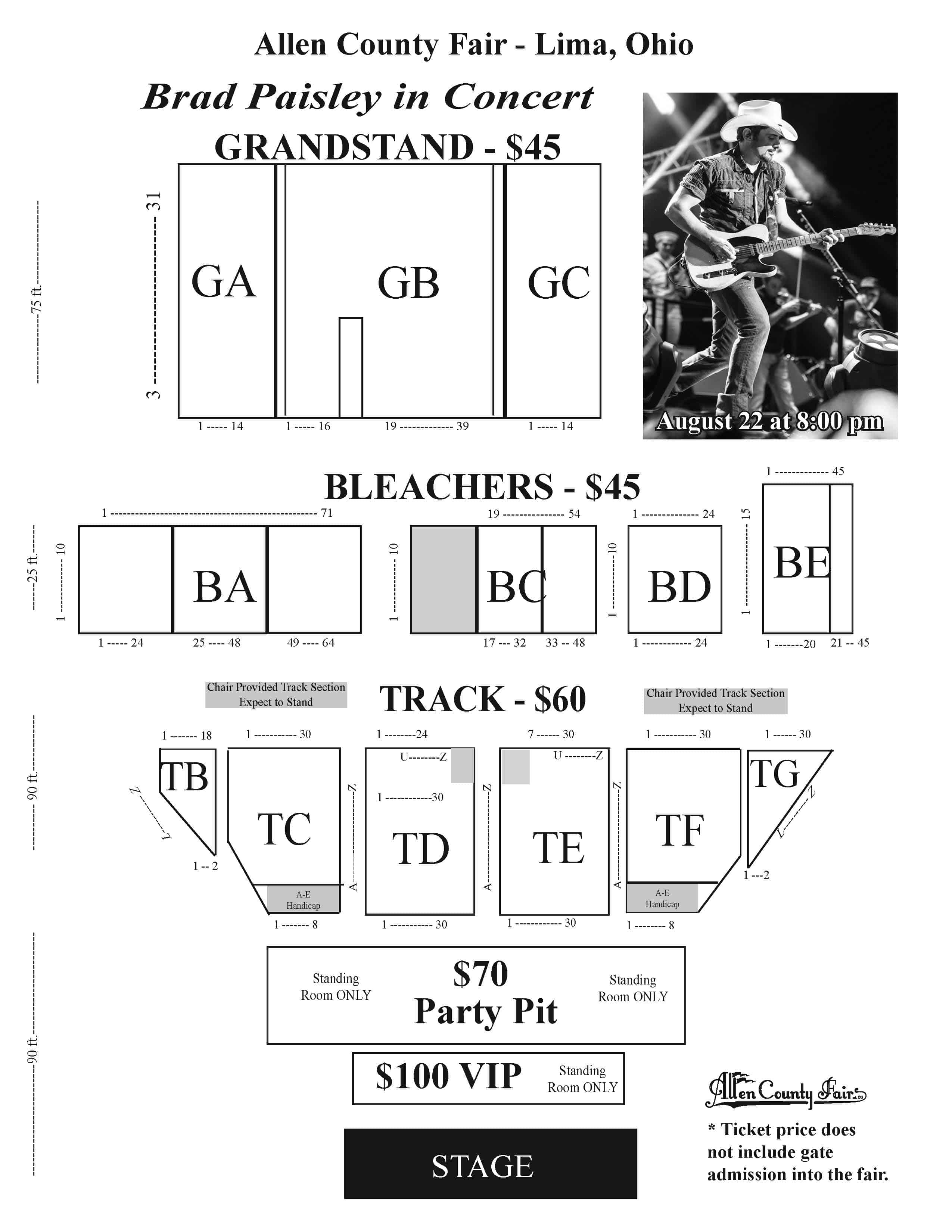 Mn State Fair Concert Seating Chart Elcho Table