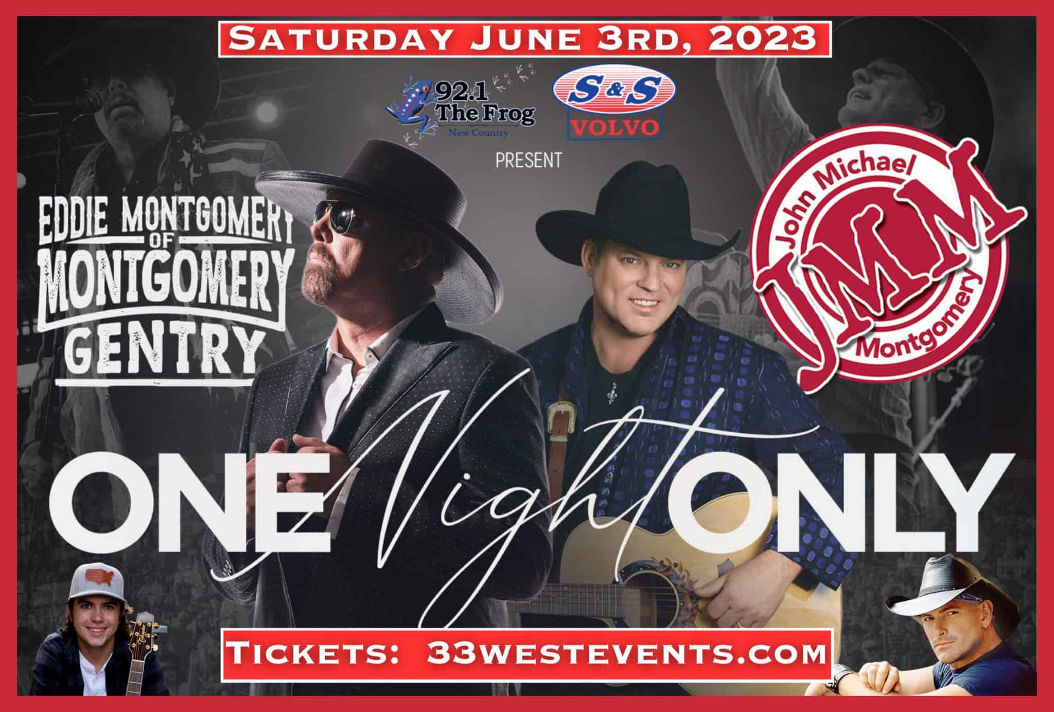 Eddie Montgromery & John Michael Montgomery Concert Allen County