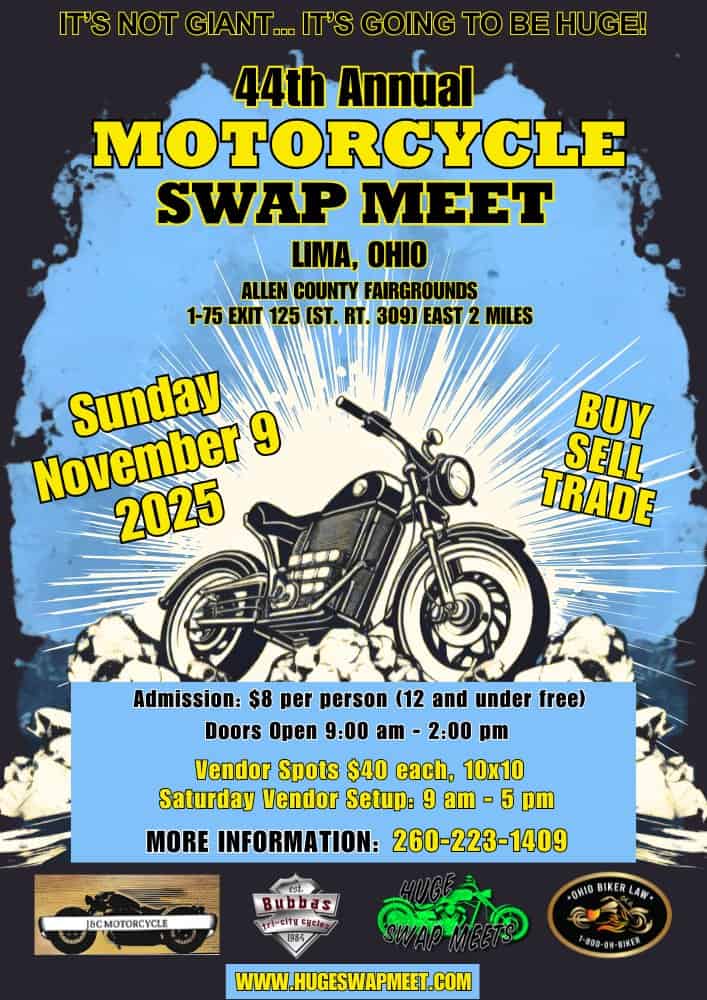 44th Annual Motorcycle Swap Meet | Allen County Fairgrounds